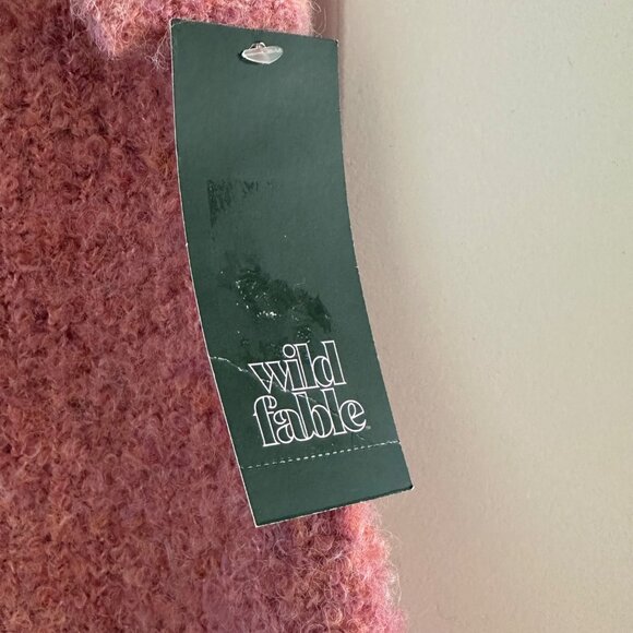 Wild Fable Pink Textured Mini Skirt With Gold Safety Pin Detail Size M - Picture 7 of 7